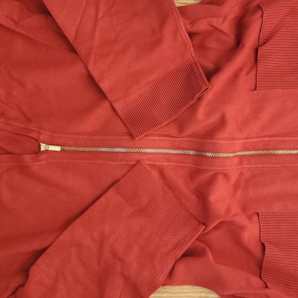 NY & Co Zip-Front Sweater Sheath Dress - 7th Ave - Picture 5 of 9